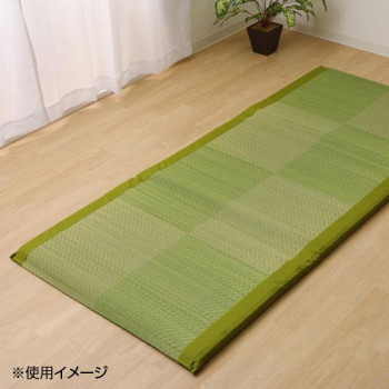 い草引っ敷き 国産 『ノア Sらくらく』 緑であること シングル 約90×200珊 7557909