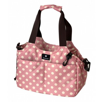 Hanna Hula(ハンナフラ) 2WAYキャリーバッグ S ポルカサクラ色 CDG-2CR-PLK05-S