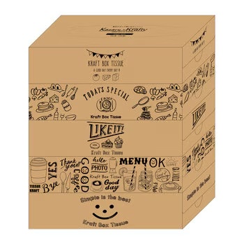 エルモア ティッシュ Kazaru x Krafty ラインアート 5箱 x 12パック Wllemoi Tissue Kazaru x Krafty Line Art 5 boxes x 12 pack 大容量 まとめ買い お買い得 日用品 ストック