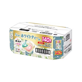 ボールド 洗濯洗剤 ジェルボール 4in1 ホワイトティー&フローラルの香り 詰め替え70個 x 2パック BOLD GEL BALL WHITE TEA 140ct 大容量 まとめ買い お買い得 大掃除 清掃 家事ラク 時短
