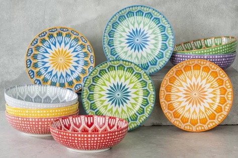 カラフル手描き陶器ボウル6個セット 楽天市場】【Signature Housewares】ボウル 4個 セット 64006