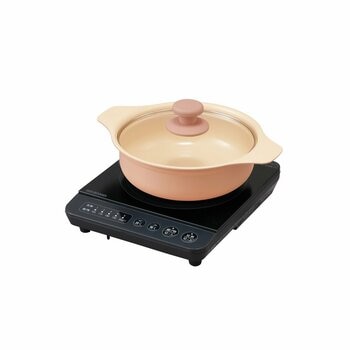 アイリスオーヤマ IHコンロ鍋仕掛ける1000W CIP-T39220-B IRIS OHYAMA IH Heater with Pot 1000W CIP-T39220-B 時短一皿分の料理 新生きて行く 引っ越し 日毎夜毎使い走り 一皿分の料理