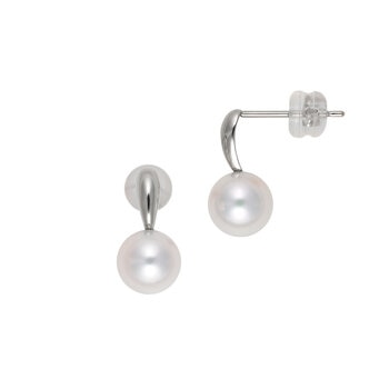 プラチナ900 アコヤパールピアス 7.0mm Platinum 900 Akoya Pearl Earrings 7.0mm ジュエリー プレゼント 記念日 誕生日 ギフト｜ワールドデポ