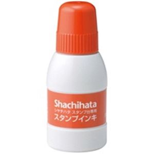 （まとめ）シヤチハタ 付きものインク 小 SGN-40-OR 朱【×10書き割り】
