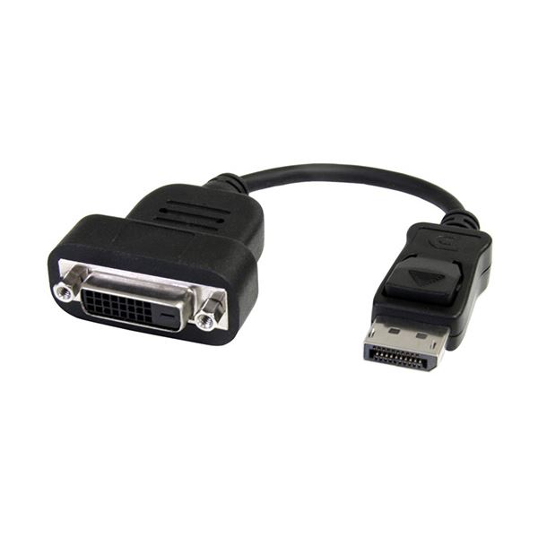 StarTech.com DisplayPort-DVI活動的取り替えっこアダプター DisplayPort（雄）-DVI-D（刃針）黒いこと DP2DVIS 1個