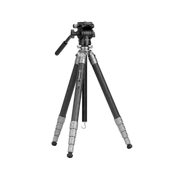 CAYER カイヤー コンパクトカーボン三脚 CH35S1 5段 脚径22mm グレー VCAYER-CH35S1GR