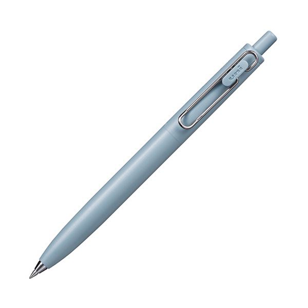 (まとめ)三菱鉛筆 ゲルインクボールペンユニボール ワンF 0.5mm 黒 (軸色:Fブルー(霜柱)) UMNSF05F.33 1本【×50セット】|ワールドデポ