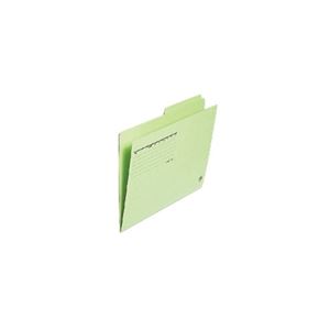 （まとめ）つけ加える カットフォルダー 2山 FL-062IF A4 緑 10枚【×10書き割り】
