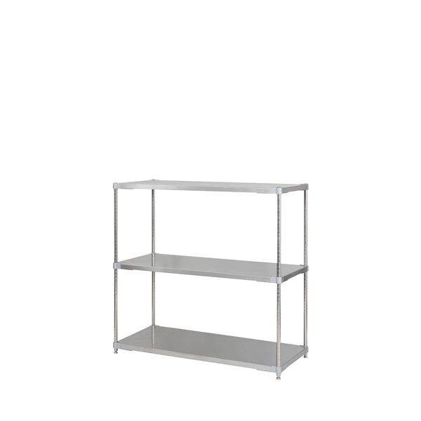 ステンレス シェルフ 60×120cm 3段 H120cm 日本製 耐錆 耐薬性 耐久性 冷蔵 冷凍 高温多湿対応 収納棚 オープンラック 組立式