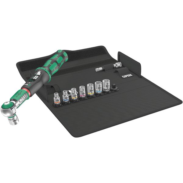 WERA ヴェラ 10点組 1/4DRソケット用 空転式トルクレンチ・六角ソケットセット 2-12Nm 343972 工具 ツール DIY 作業工具