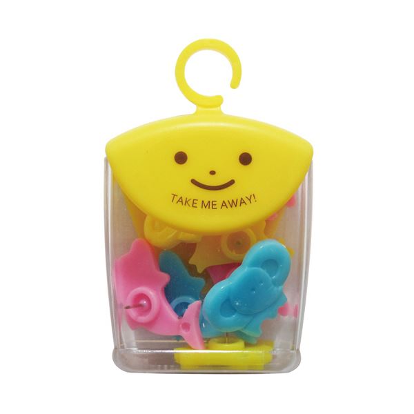 （まとめ）ミツヤ ツレテッテ 動物ピン TM-11 1セット(40本：8本×5ケース)【×5セット】