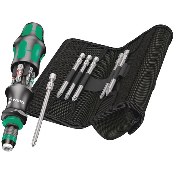 WERA ヴェラ 13点組 1/4HEX １番ウッドビット書き割り クラフトフォームハンドル付き添い人 051017 物の具 物の具 DIY やり方物の具 御先棒