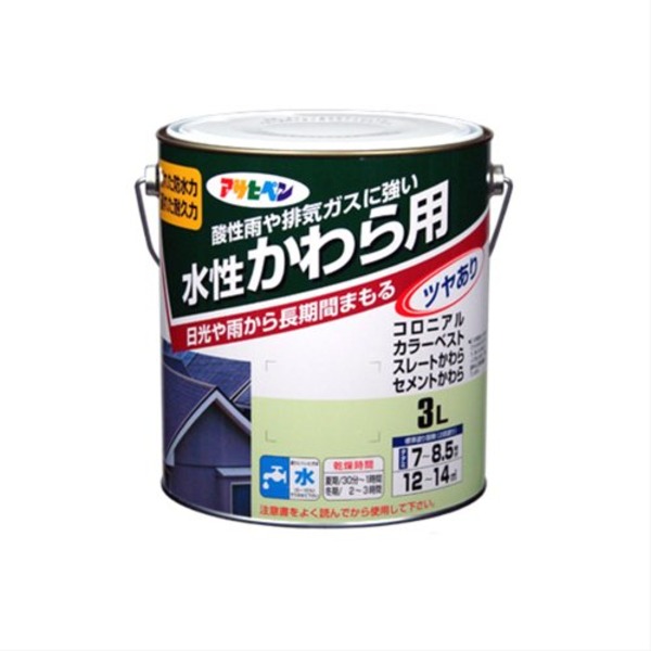 水溶性かわら用 日本瓦銀 3L【代引不可】