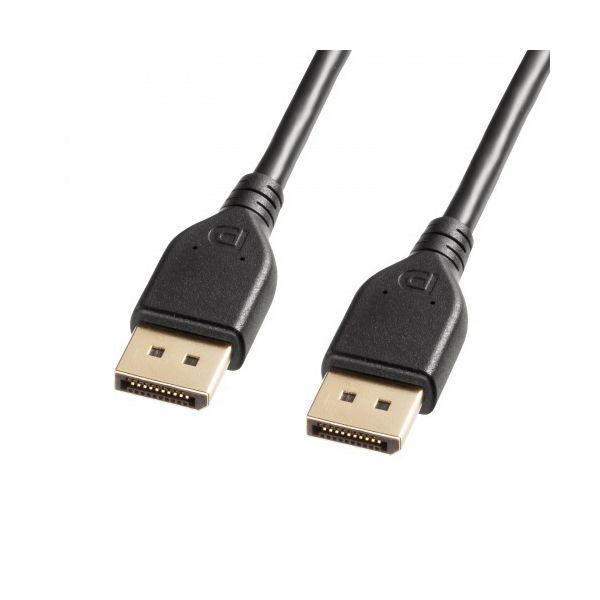 （まとめ） サンワサプライ DisplayPortケーブル ブラック 1m KC-DP4010 1本 【×2セット】