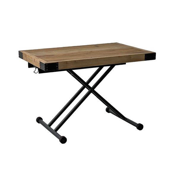 UP205 PULLEY LiftingTable 昇降速見表 約110×71珊 赤銅色 精神的な統合品【代引不可】