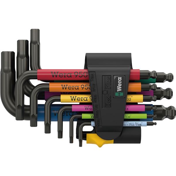 WERA ヴェラ ボールヘックスプラス L型 手当たり鍵 9本組書き割り 鍵を掛ける付き添い人 022641 物の具 物の具 DIY やり方物の具 御先棒 鍵