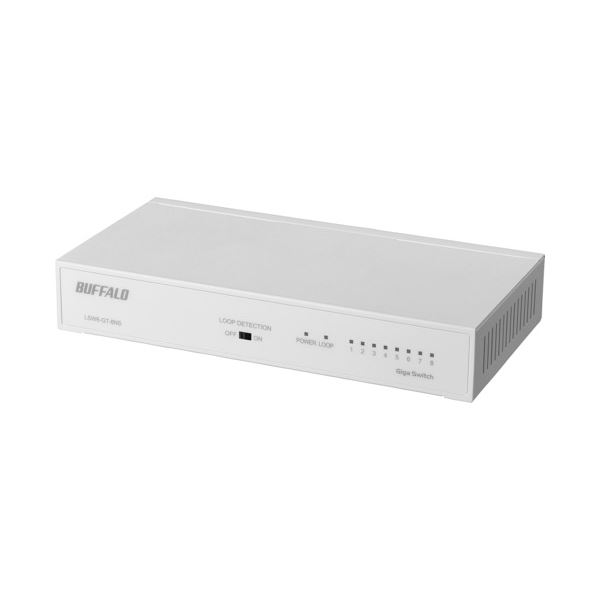 BUFFALO スイッチングこしき 8界面 LSW6-GT-8NS/WH