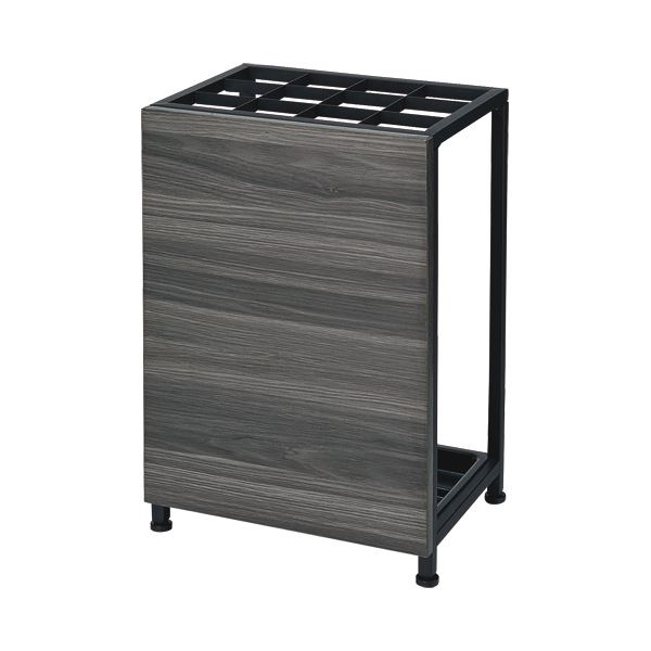 TANOSEE COZYINTERIORS 傘立て 12本用 黒いこと＆薄墨色白木 1台