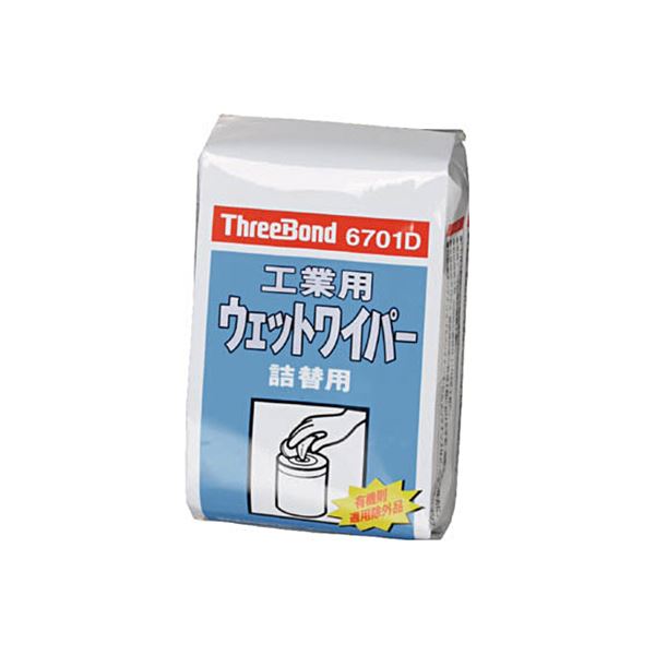 （まとめ） スリーボンド工業ウェットワイパー TB6701D TB6701D 1パック（80枚） 【×3セット】
