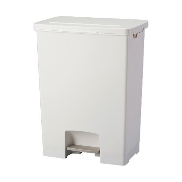 （まとめ） アスベル エバン ペダルペール 45Lワイド ホワイト A6006 1台 【×5セット】