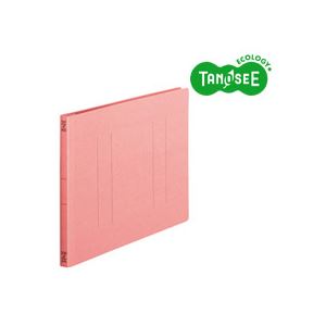 （まとめ）TANOSEE 滑っこい整理保存用具 整理保存用具 2穴 ＜標準尺度色つや＞A4ヨコ 150枚封じ込める さくら色 10冊入×10容器に並べる
