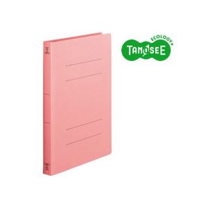 （まとめ）TANOSEE 坦々たる整理保存用具 整理保存用具 2穴 ＜厚とじW＞A4タテ 250枚封じこめる サクラ色 10冊入×10容器に並べる