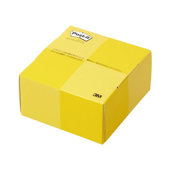 3Mポスト・イット ポップアップノート 74×69mm イエロー POP-300Y 1セット（10個）