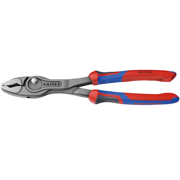 KNIPEX クニペックス TwinGripツイン手持ち部分 横すべり合わせ目 ペンチ 250粍 コンフォートハンドル 包み入 8202-250SB