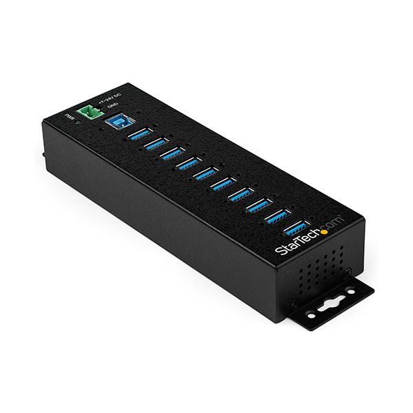 StarTech.com 加工用 USB 3.0こしき 10界面 ESD＆350Wサルゼ防御すること 黒いこと HB30A10AME1個
