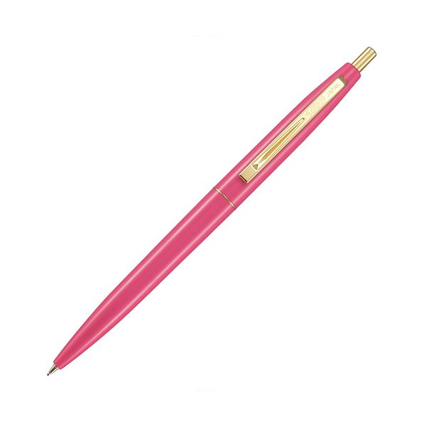 （まとめ） BIC油性ボールペン クリックゴールド 0.5mm 黒 （軸色 チェリーピンク） CFCGCPK05BLKJ 1セット（12本） 【×3セット】