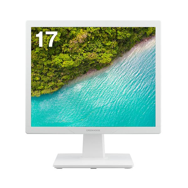 緑であること住み家17型真四角 盛りだくさん色つやLED液晶見せびらかす 白いこと GH-LCS17D-WH 1台