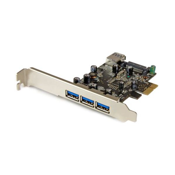 StarTech.com USB 3.0 4ポート増設PCI Expressインターフェースカード ブラック PEXUSB3S421個