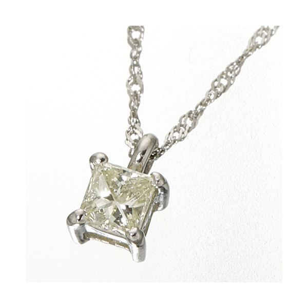 0.15ctダイヤモンドプリンセスカットペンダント/ネックレス プラチナ 41,987円
