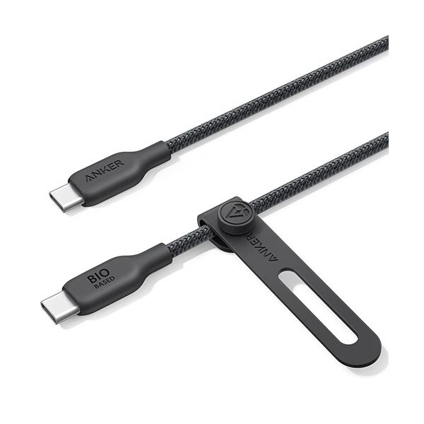 （まとめ） アンカージャパン ANKER USB-C＆USB-C ケーブル（240W エコフレンドリーナイロン） 0.9m ブラック A80E50111本 【×2セット】