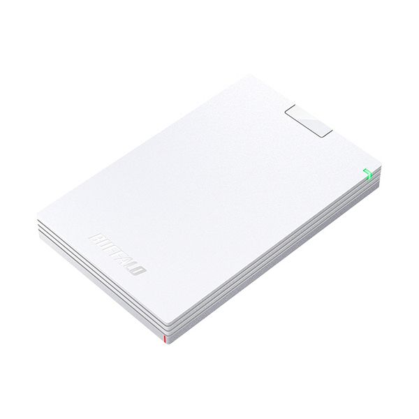 バッファロー MiniStation USB3.2（Gen1）対応ポータブルHDD Type-Cケーブル付 1TB ホワイトHD-PGAC1U3-WA 1台