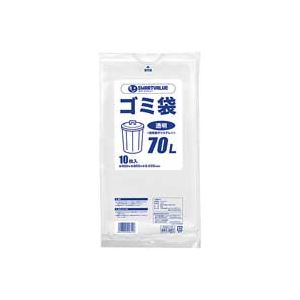 （まとめ）ジョインテックス ゴミ袋 LDD 透明 70L 10枚 N208J-70【×10セット】