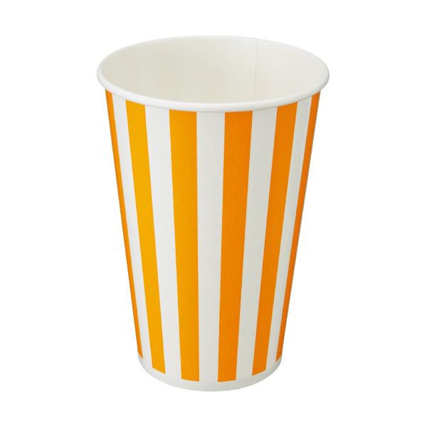 （まとめ） トゥーカン 両面ラミネートカップストライプ 480ml（16薬局衡オンス） 1容器に並べる（50個） 【×10書き割り】