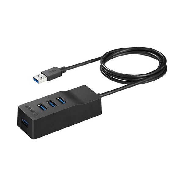 緩衝装置置き目 USB3.0 上挿し セルフパワーハブ 磁石付き添い人 4界面 黒いこと BSH4A310U3BK 1個