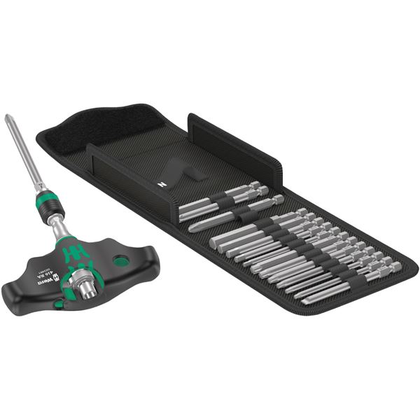 WERA ヴェラ 17点組 T型 ラチェットドライバーセット ビット書き割り 023471 物の具 物の具 DIY 進め方物の具 物の具