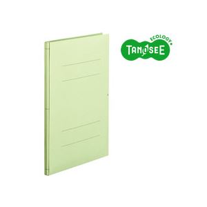 （まとめ）TANOSEE 背幅伸縮滑っこい整理保存用具 整理保存用具 2穴 A4タテ 1000枚封じ込める 緑 30冊