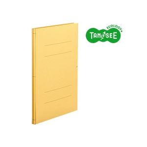 （まとめ）TANOSEE 背幅伸縮滑っこい整理保存用具 整理保存用具 2穴 A4タテ 1000枚封じ込める 黄 30冊