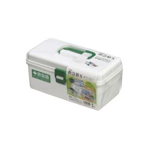 （まとめ）持ち合い技研 救急箱 S 白いこと F-2485【×5書き割り】