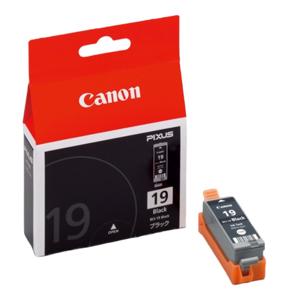(御勤め用4書き割り) Canon キヤノン インキ薬莢 純然たる 【BCI-19BK】 黒いこと(黒)