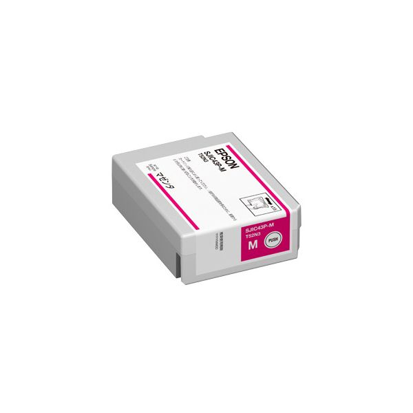 （まとめ） EPSON エプソン SJIC43P-M インクカートリッジ マゼンタ（純正品） 【×3セット】