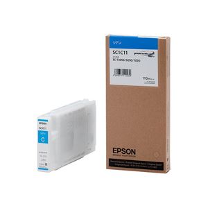 エプソン EPSON インキ薬莢 シアン 110ml SC1C11 1個