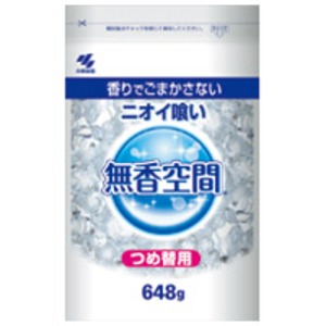 （まとめ）小林製薬 消臭剤 無香あき場所 特大 詰め替え合切袋 648g【×40書き割り】