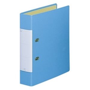 LIHITLAB D型輪っか整理保存用具 【A4/2穴】 タテ型 G2250-14 水 10冊