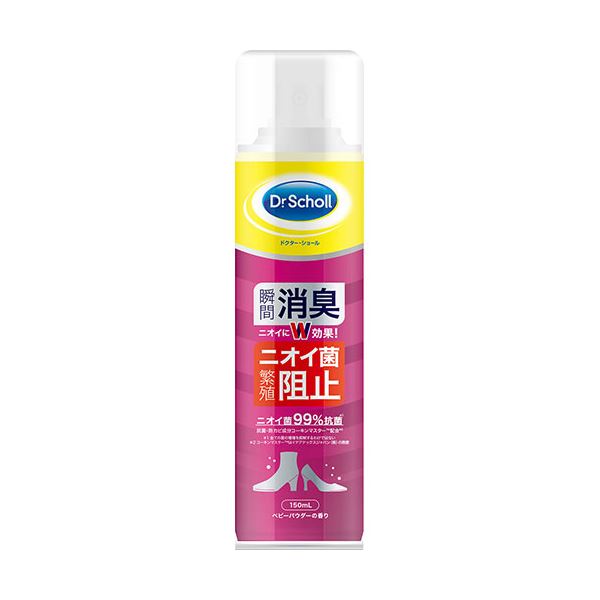 【5セット】 Scholl's Wellness ドクターショール 消臭・抗菌 靴スプレー BP(ベビーパウダーの香り)150mL drscholl03566X5 4,895円