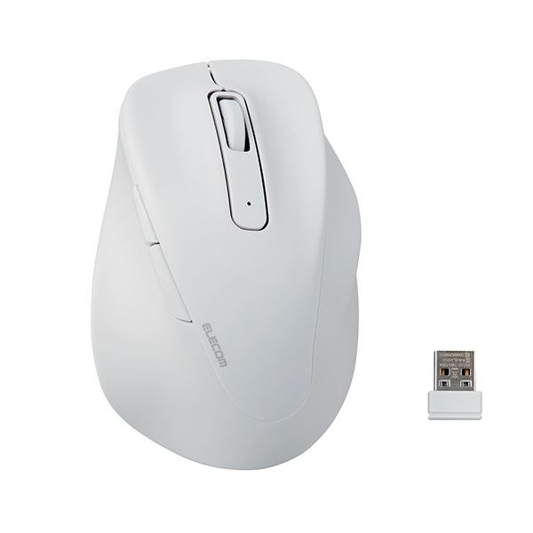 エレコム 静音2.4GHz無線電話二十日鼠 EX-G 5名取り草 L大きさ 白いこと M-XGL30DBSKWH 1個