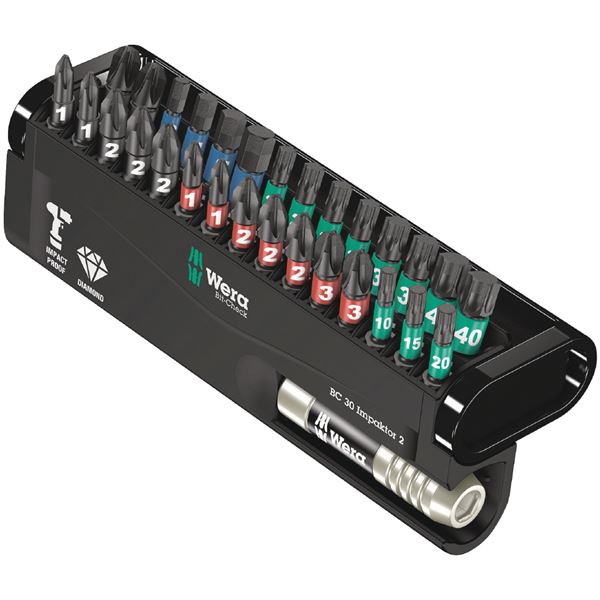 WERA ヴェラ 30本組 差しひびき用 １番ウッドビット書き割り 057697 物の具 物の具 DIY やり方物の具 御先棒